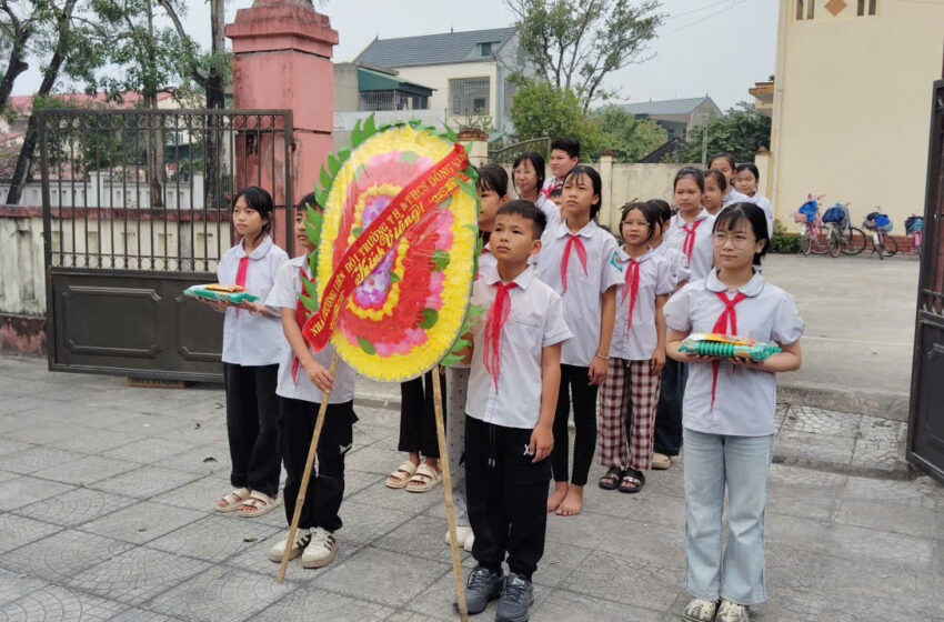  Các hoạt động của liên đội trường tiểu học và trung học cơ sở Đông Vinh chào mừng ngày thành lập quân đội nhân dân Việt Nam 22 tháng 12