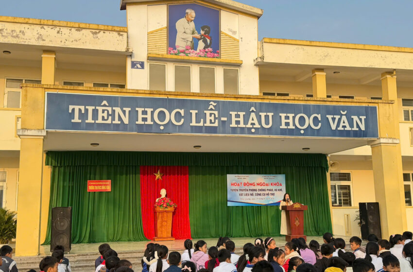  HOẠT ĐỘNG NGOẠI KHÓA TUYÊN TRUYỀN PHÒNG, CHỐNG PHÁO, VŨ KHÍ, VẬT LIỆU NỔ, CÔNG CỤ HỖ TRỢ